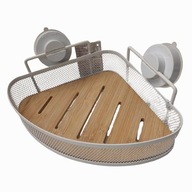 PÓŁKA NAROŻNA ŁAZIENKOWA BEZ WIERCENIA