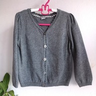 Śliczny sweterek dziewczęcy TU school 98 104 rozpinany bawełna basic (612)