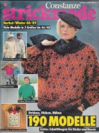 -STRICKMODE po niemiecku luty 1988-190 MODELI