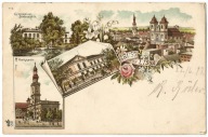 Widokowka - LISSA - LESZNO - 1897 - Litografia