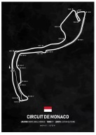 Plakat „Racing Tracks” – Minimalistyczny Plakat Torów Wyścigowych