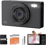Aparat cyfrowy 48MP kamera 1080P zoom 16X karta 64GB dla dzieci
