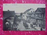 MŁAWA CIECHANÓW PRZASZNYSZ PŁOŃSK UL. NIBORSKA UROCZYSTOŚCI WOJSKO 1915 RRR