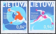 Litwa 2018 Znaczki 1269-70 ** sport Olimpiada