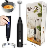 Spieniacz elektryczny do mleka bezprzewodowy 3 końcówki USB