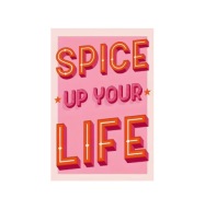 Plakat „Spice Up Your Life” – Energetyczny Plakat Typograficzny