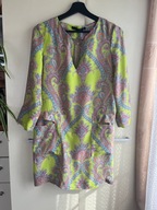 34 XS 36 S Zara jedwabna tunika krótka sukienka 100% jedwab