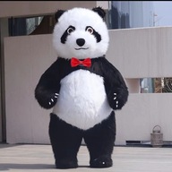 2.6m Kostium dmuchany panda czarno-biała z akumulatorem i ładowarką
