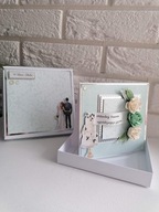 Kartka w pudełku ślub ślubna pamiatka