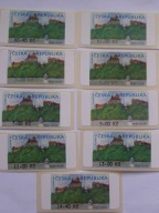 Czechy - Zamek Veveri - z automatu samoprzylepne - Mi. 1 ** (x 9 ) - OPIS !