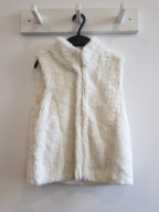 GAP kremowe futerko kamizelka kożuszek 130 cm