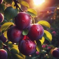 Panel na torbę, poduchę ogrodową 45x45cm, oxford wodoodporny, śliwka