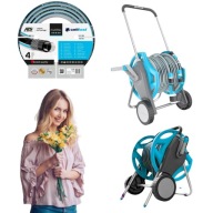 ZESTAW WÓZEK BĘBEN WĄŻ 30 M PISTOLET DO NAWADNIANIA SOLIDNY