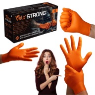 RĘKAWICE JEDNORAZOWE NITRYLOWE ROBOCZE BEZPUDROWE VELO STRONG ROZ. S 50 SZT