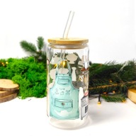 Szklanka z pokrywką i słomką 550 ml Girl Who Bake Dziewczyna która piecze