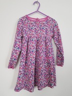 JojoMaman bawełniana sukienka długi rękaw 110 cm