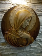 Maryja Plaskorzezba Drewno