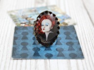 nowy pierścionek Królowa Kier vintage retro Alicja W Krainie Czarów W35