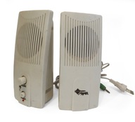 Głośniki Komputerowe Stereo Głośniczki RETRO PC 2.0 z wyjściem JACK 3,5mm