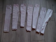 Mega paka zestaw 7 par białe ocieplane legginsy dziewczęce 116 - 122 cm