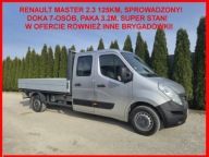 Renault Master 2.3 125KM Brygadowka Doka 7-osob Dubel Skrzynia 3.2m Sprowa