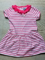 Petit Bateau sukienka w paski 100% bawełna 6 miesięcy 67 cm