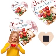 PREZENT NA DZIEŃ KOBIET DLA DZIEWCZYNEK UROCZY UPOMINEK MAGNES SERDUSZKO