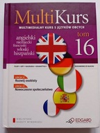 MultiKurs Multimedialny kurs 5 języków obcych książka + CD Tom 16 NOWA