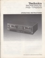 INSTRUKCJA OBSŁUGI MAGNETOFON TECHNICS RS-TR255