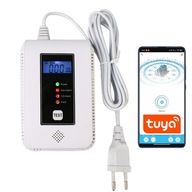 Czujnik Czadu Gazu Dymu CO Certyfikat Detektor Przewodowy Smart WiFi Tuya