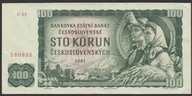 Czechosłowacja 100 koron 1961 - G63