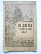KALENDARZ ŚW. PIOTRA KLAWERA NA ROK PAŃSKI 1935, KROSNO 1934