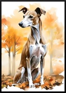 A2 59,4x42 PLAKAT OBRAZ PIES CHART WYŚCIGOWY CHART ANGIELSKI, JESIEŃ