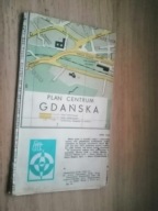 Gdańsk stary plan centrum miasta autobusy tramwaje