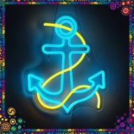 Neon LED „Kotwica” ozdoba USB