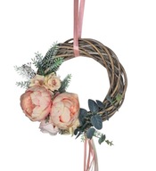 Wianek wiklinowy 25cm na drzwi okno kominek Dekoracja Wiosenna na wiosnę