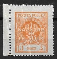 PMW ROCZNIK 1925 Fi 196** / zagięty z lewym marginesem - NA SKARB