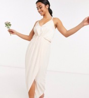 Tfnc sukienka różowa maxi r S (36)