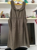 N MISS SELFRIDGE SUKIENKA CIEPŁA JODEŁKA BRĄZ