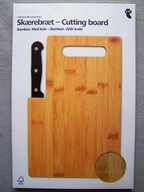 DESKA DO KROJENIA BAMBUS + NÓŻ 19X29 CM FLYING TIGER