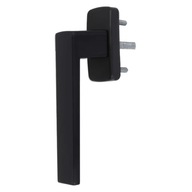 Klamka okienna aluminiowa do okien okna QUADRAT RAL9005 czarna
