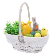 Kosz Wielkanocny Wiklinowy 31x23 cm – Koszyczek do Święconki