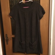 SWETER TUNIKA ATMOSPHERE BRĄZ 2XL WARKOCZE KIESZEN