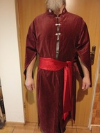 Kontusz wiśniowy aksamit metalowe zapiny + pas gratis !!!