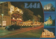 Pocztówka współczesna Łódź mozaika 4 obrazy nr 3544