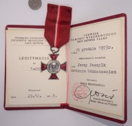 Odznaczenie Krasickiego SREBRNY medal odznaka krzyż ZMS ZSMP LEGITYMACJA