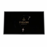 Gotycki Choker Różowy KRZYŻ na Rzemieniu Y2K UNISEX