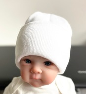 Beanie czapeczki ciepłe dla noworodków 0-6m