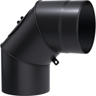 KOLANO SPALINOWE NASTAWNE CZARNE FI160/90 DO KOMINA SPALIN KOMINKA PIECA