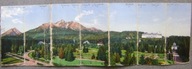 TATRY -PANORAMA-TATRY WYSOKIE -panorama sprzed 1914 roku-węgierska ŁOMNICA